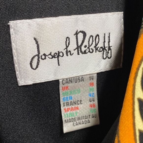 Joseph Ribkoff 3/4 Sleeve Multi Dress Size 14 NEW - Picture 5 of 6